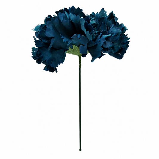 Clavel XL Flor Flamenca Grande Adorno Pelo Mujer · Turquesa Oscuro Ø13cm