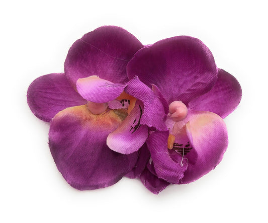 Broche Clip Flamenco Floral · Flores Morado