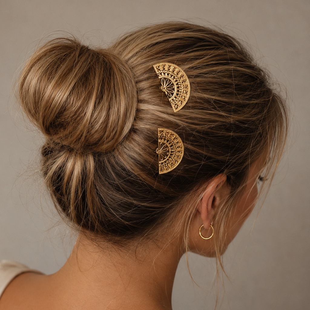 Petits peignes à cheveux dorés · Taille S (Lot de 2) Dernière unité !