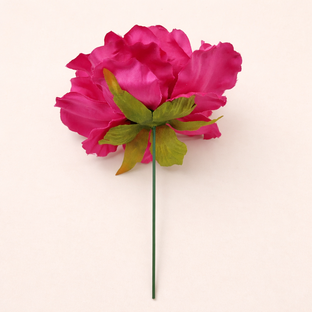 Flor Flamenca Peonía Grande para Pelo · Buganvilla Ø17 cm