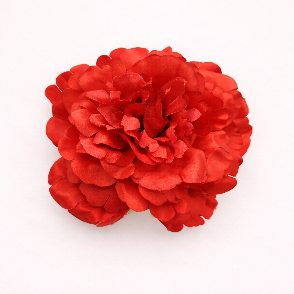 Große Flamenco-Pfingstrosenblüte fürs Haar · Rot Ø17 cm