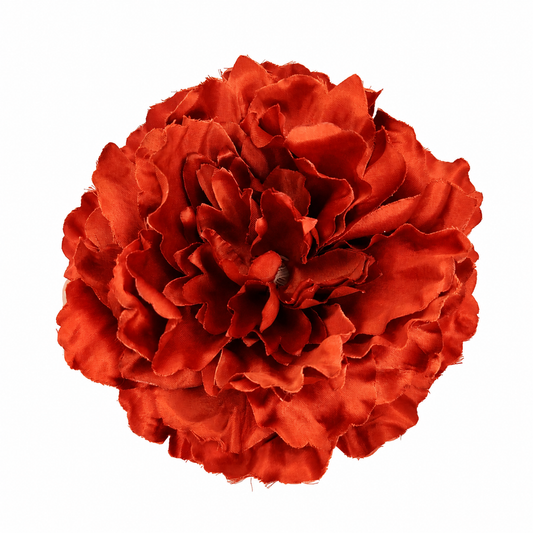Flor Flamenca Peonía Grande para Pelo · Caldera Ø17 cm