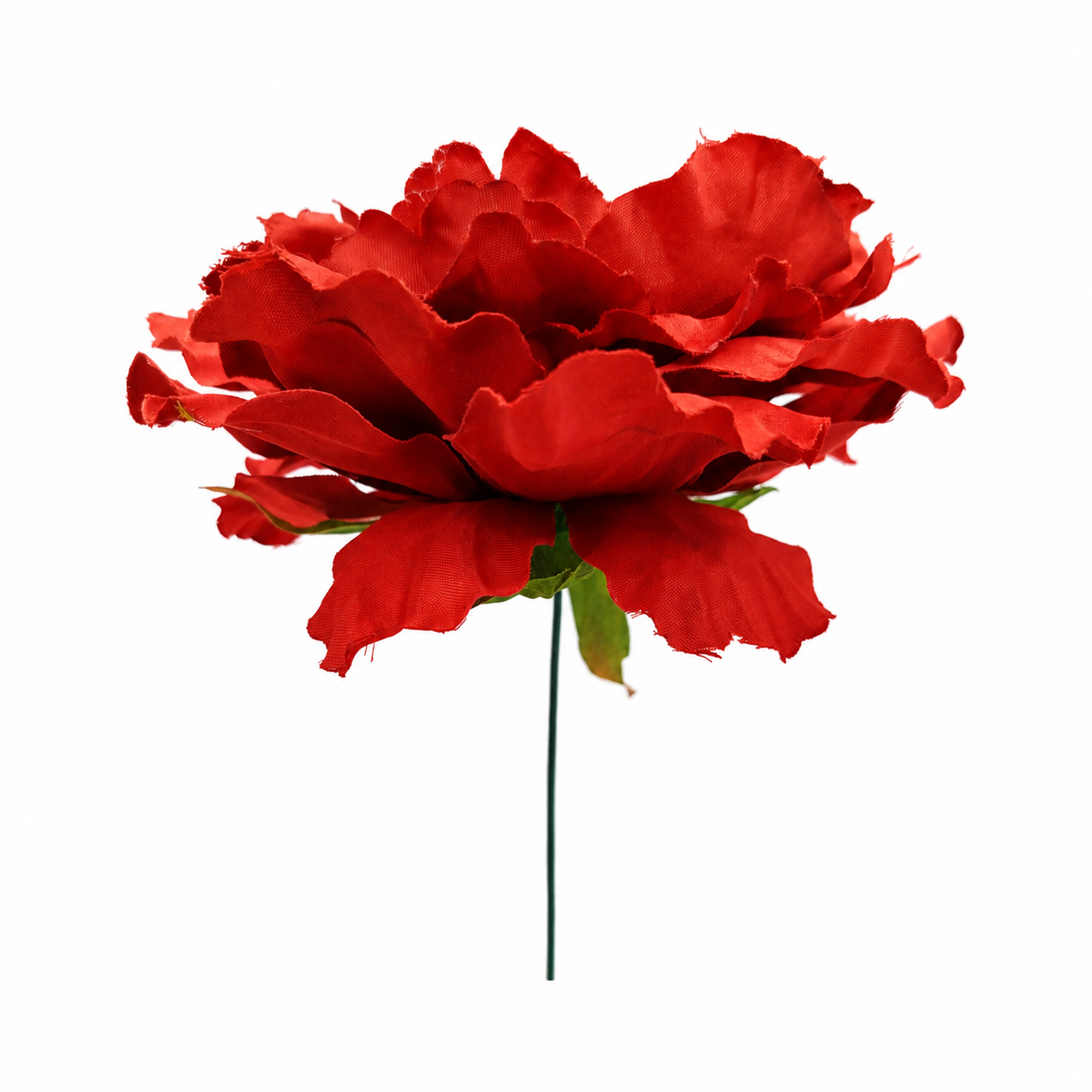 Große Flamenco-Pfingstrosenblüte fürs Haar · Rot Ø17 cm