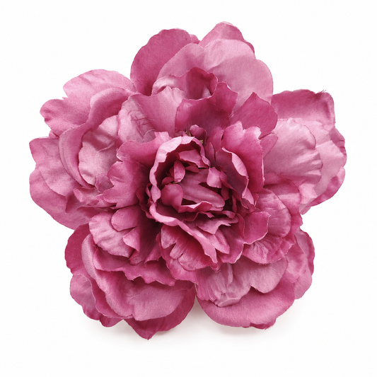 Flor Flamenca Peonía Grande para Pelo · Malva Ø17 cm