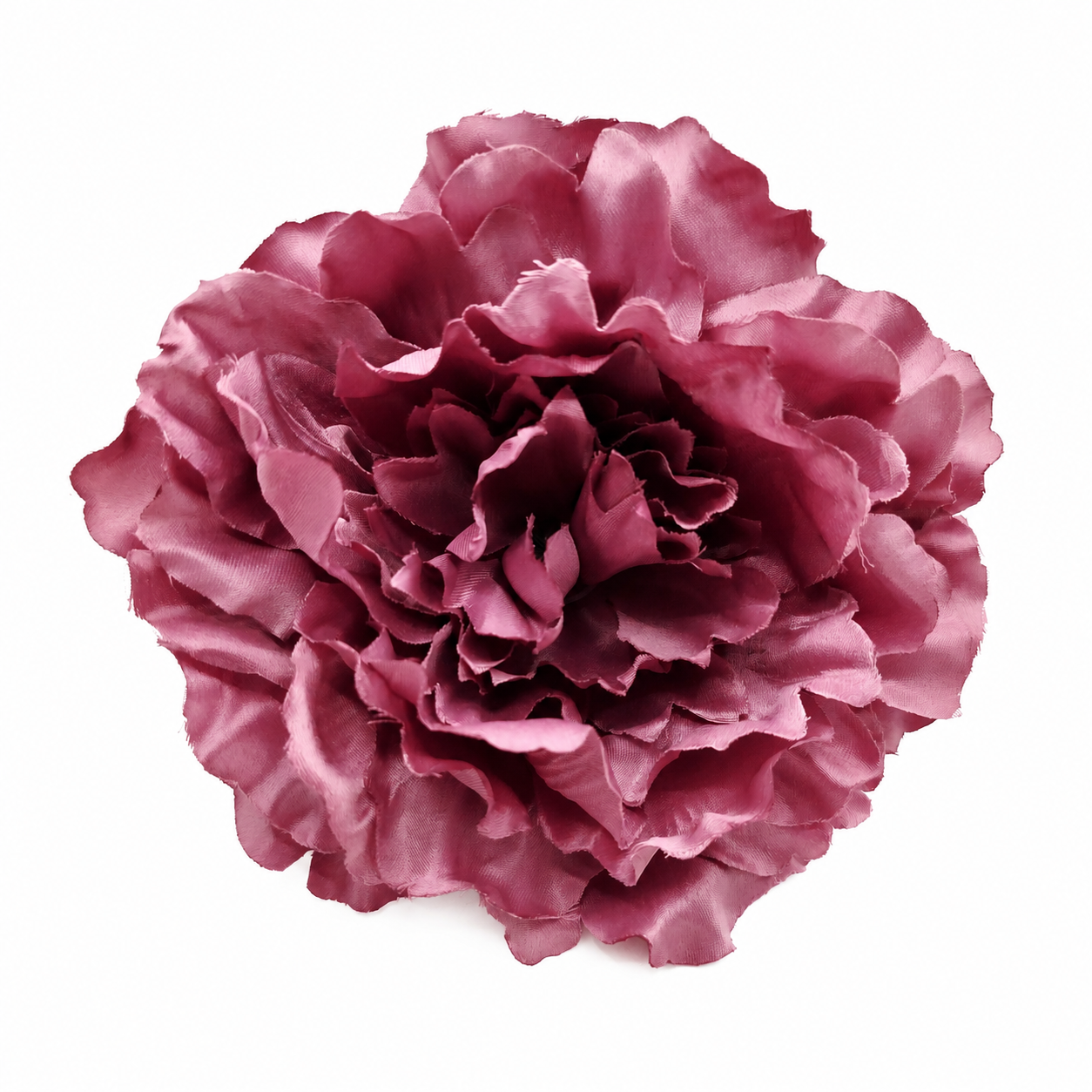 Flor Flamenca Peonía Grande para Pelo · Malva Ahumado Ø17 cm
