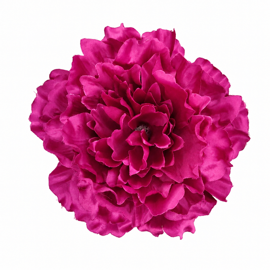 Flor Flamenca Peonía Grande para Pelo · Violeta Ø17 cm