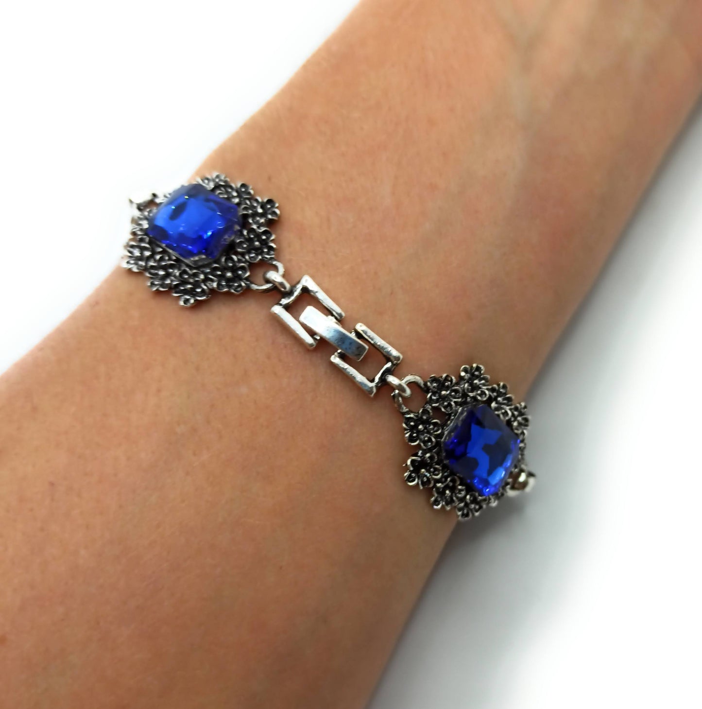 Pulsera Cristales · Azul