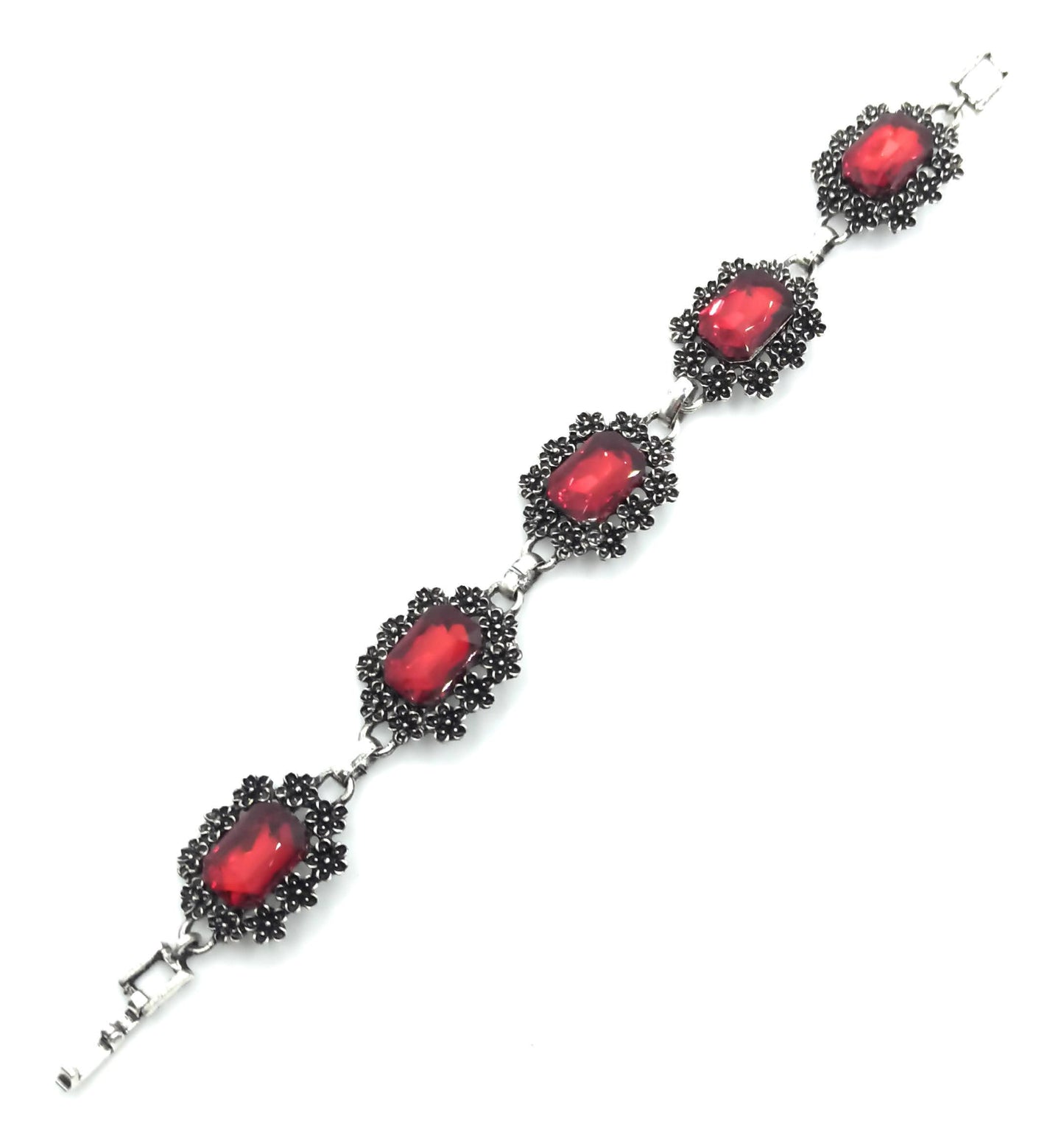 Pulsera Cristales · Rojo