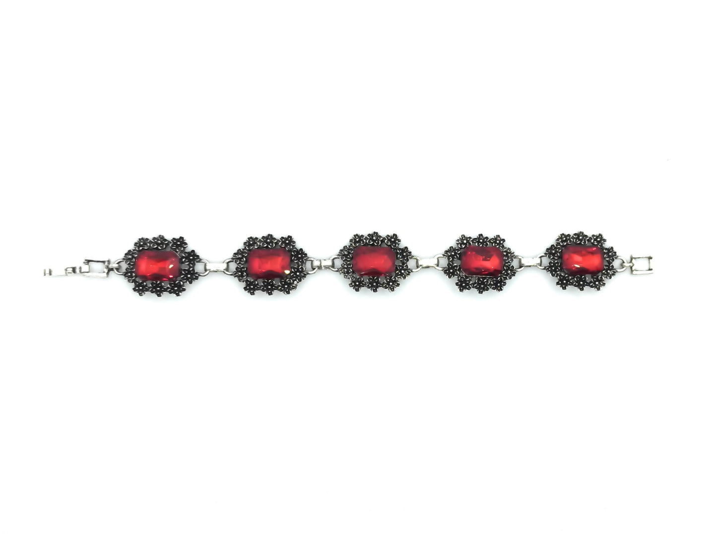 Pulsera Cristales · Rojo