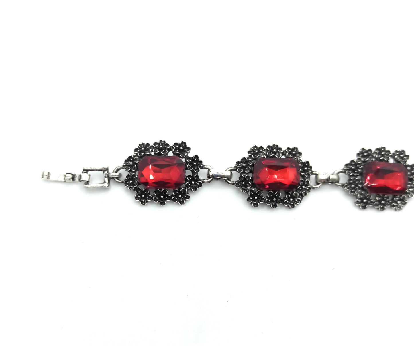 Pulsera Cristales · Rojo