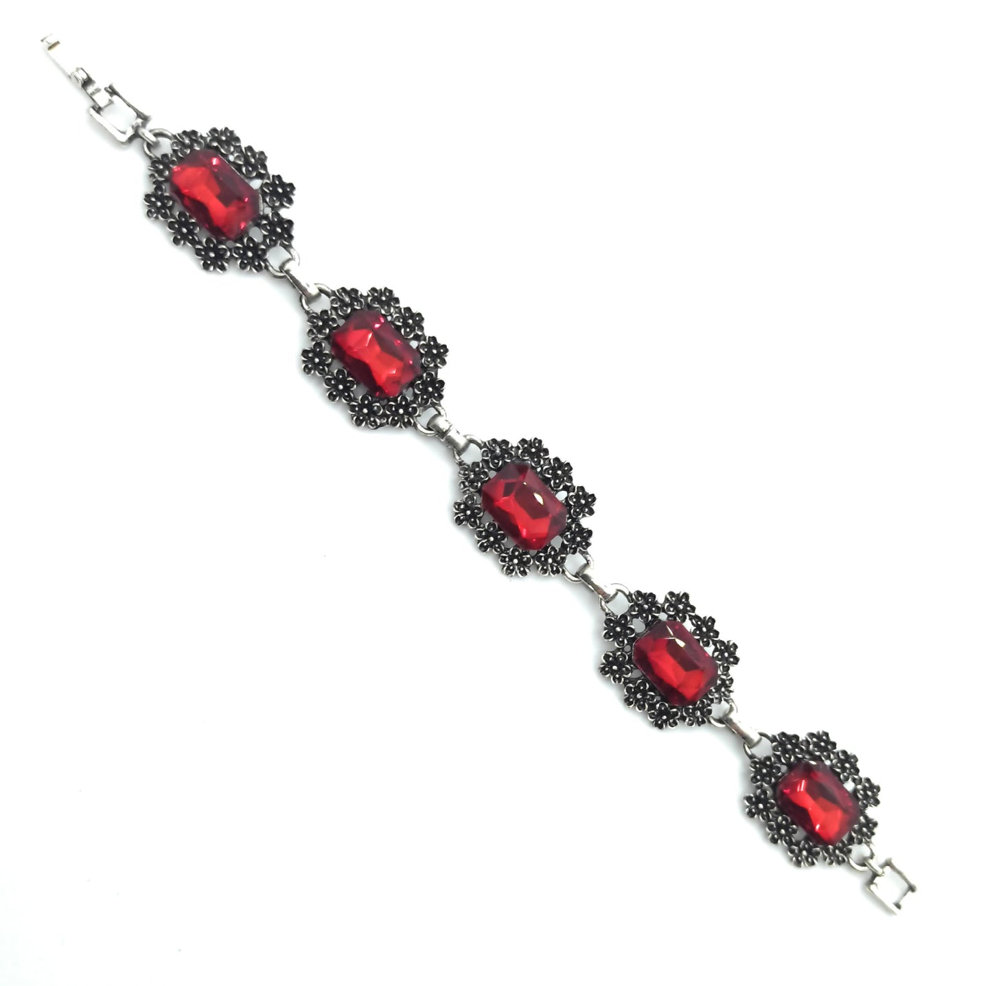 Pulsera Cristales · Rojo