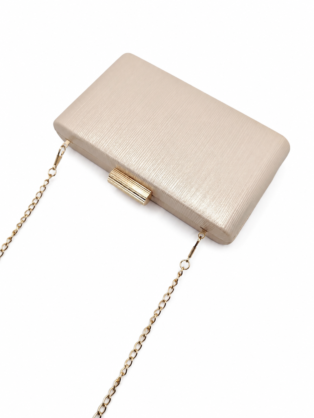 Abendtasche/Clutch · Nachtblaue Streifen