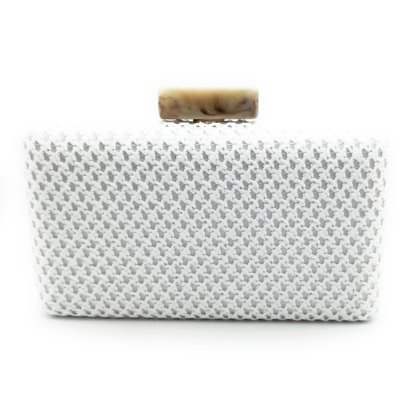 Cartera De Mano Bolso Fiesta · Croché Blanco (última unidad!)