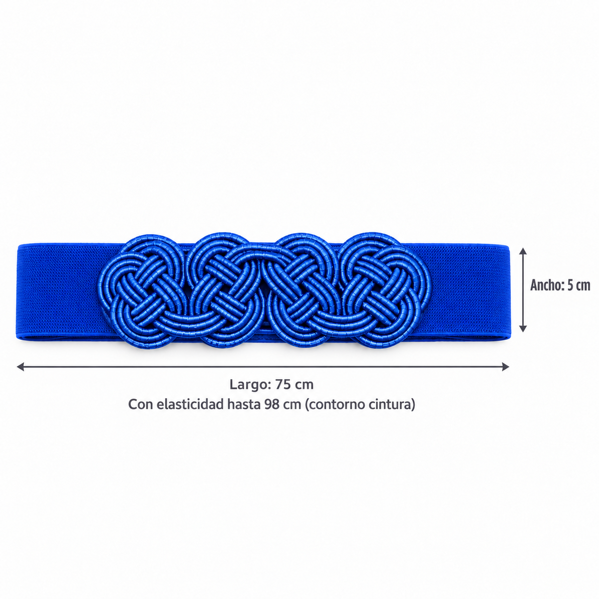 Elastischer Gürtel mit Knoten · Blau (letzter!)
