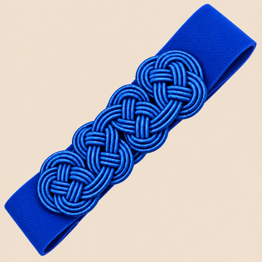 Elastischer Gürtel mit Knoten · Blau (letzter!)