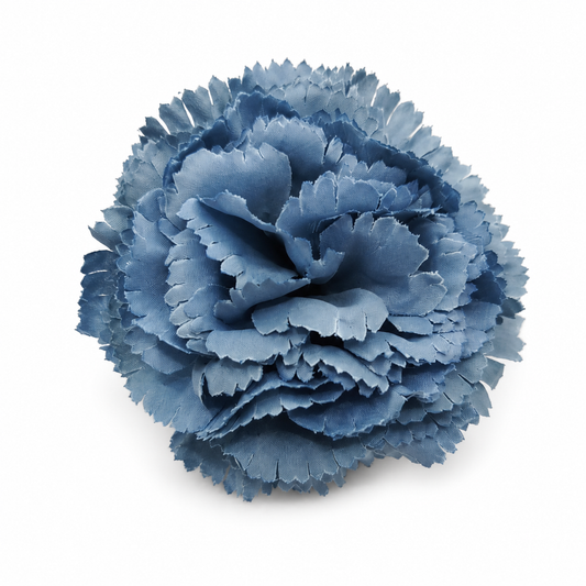 Clavel Flamenco Flor Pelo Ø9cm · Azul Humo