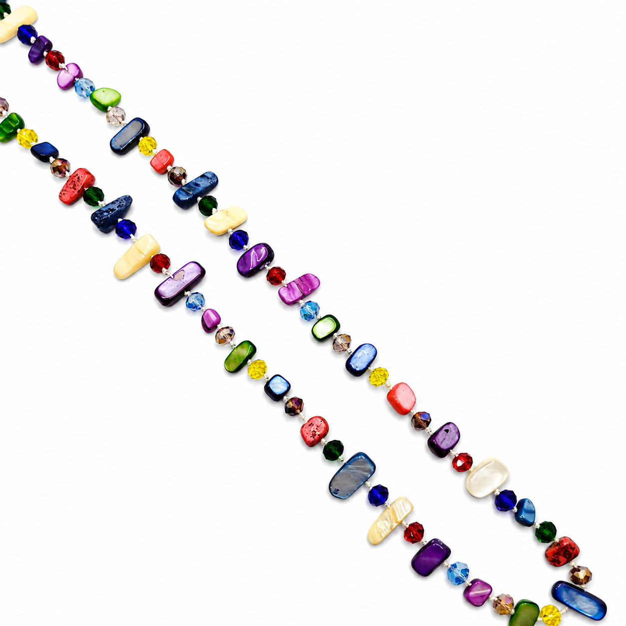 Collar Largo de Nácar · Colores Alegres