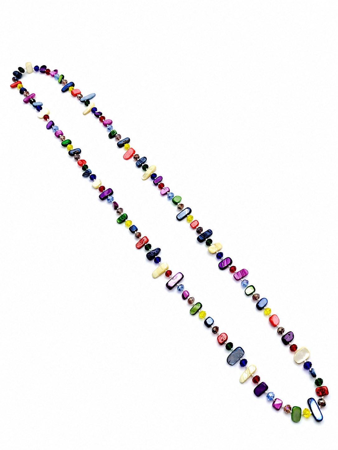Collar Largo de Nácar · Colores Alegres