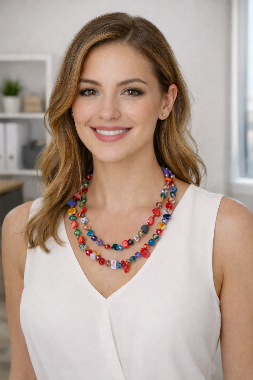 Collar Largo de Nácar · Tutti Frutti