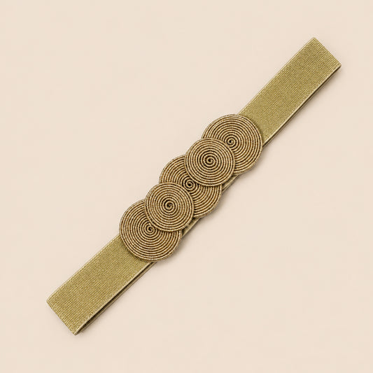 Elastischer Kreisgürtel · Gold