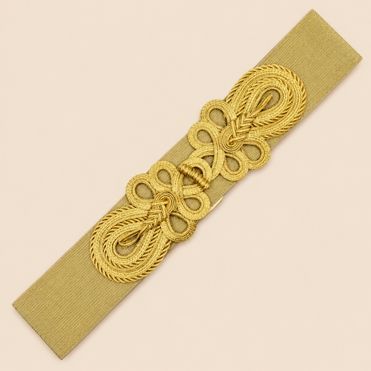 Elastischer Kimonogürtel · Gold