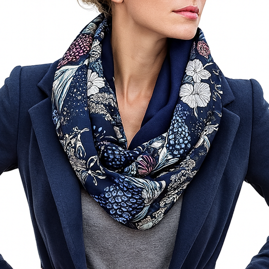 Bufanda Cuello Reversible Mujer · Fauna/Marino