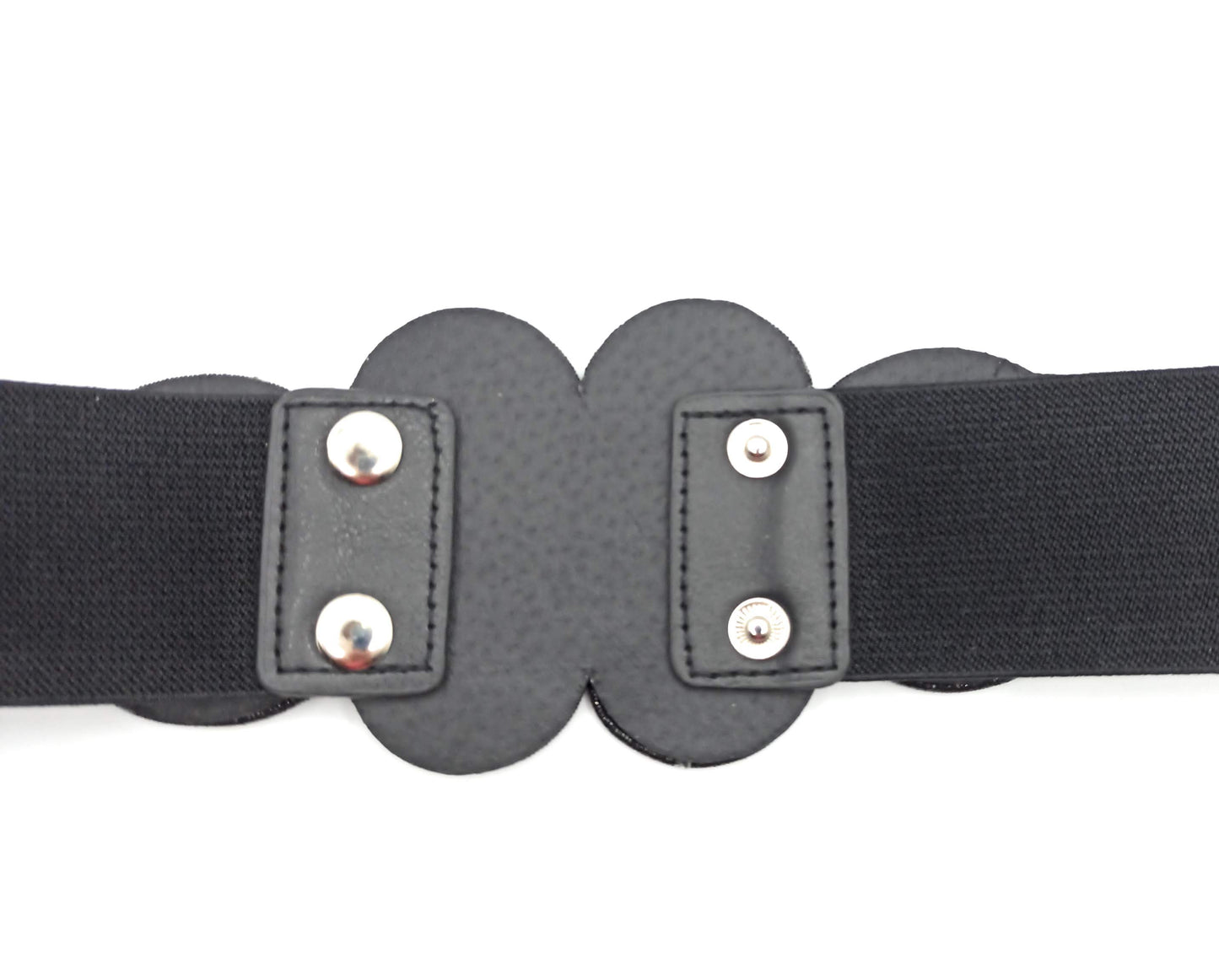 Cinturón Elástico Cordón de Seda · Negro