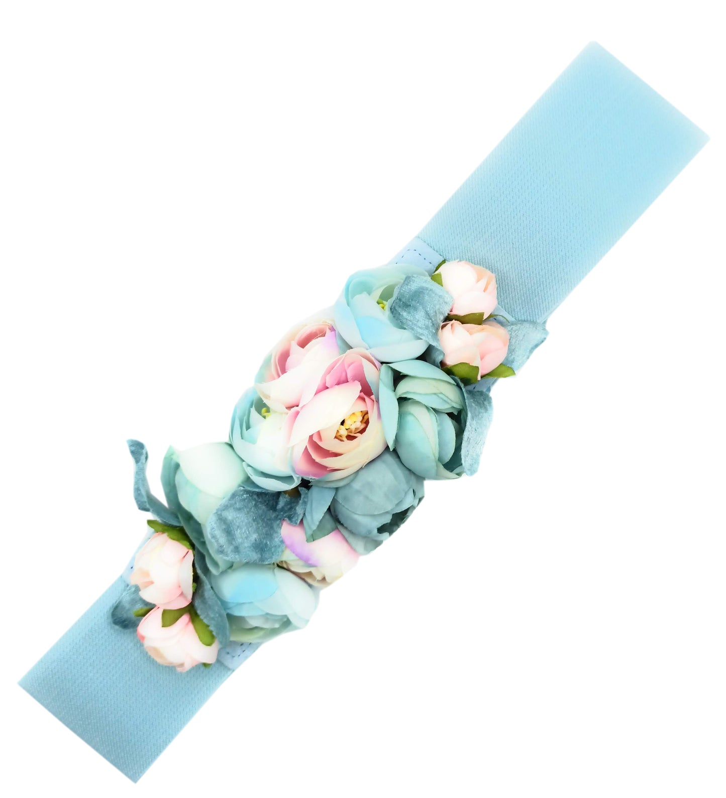 Cinturón de Flores · Azul Claro