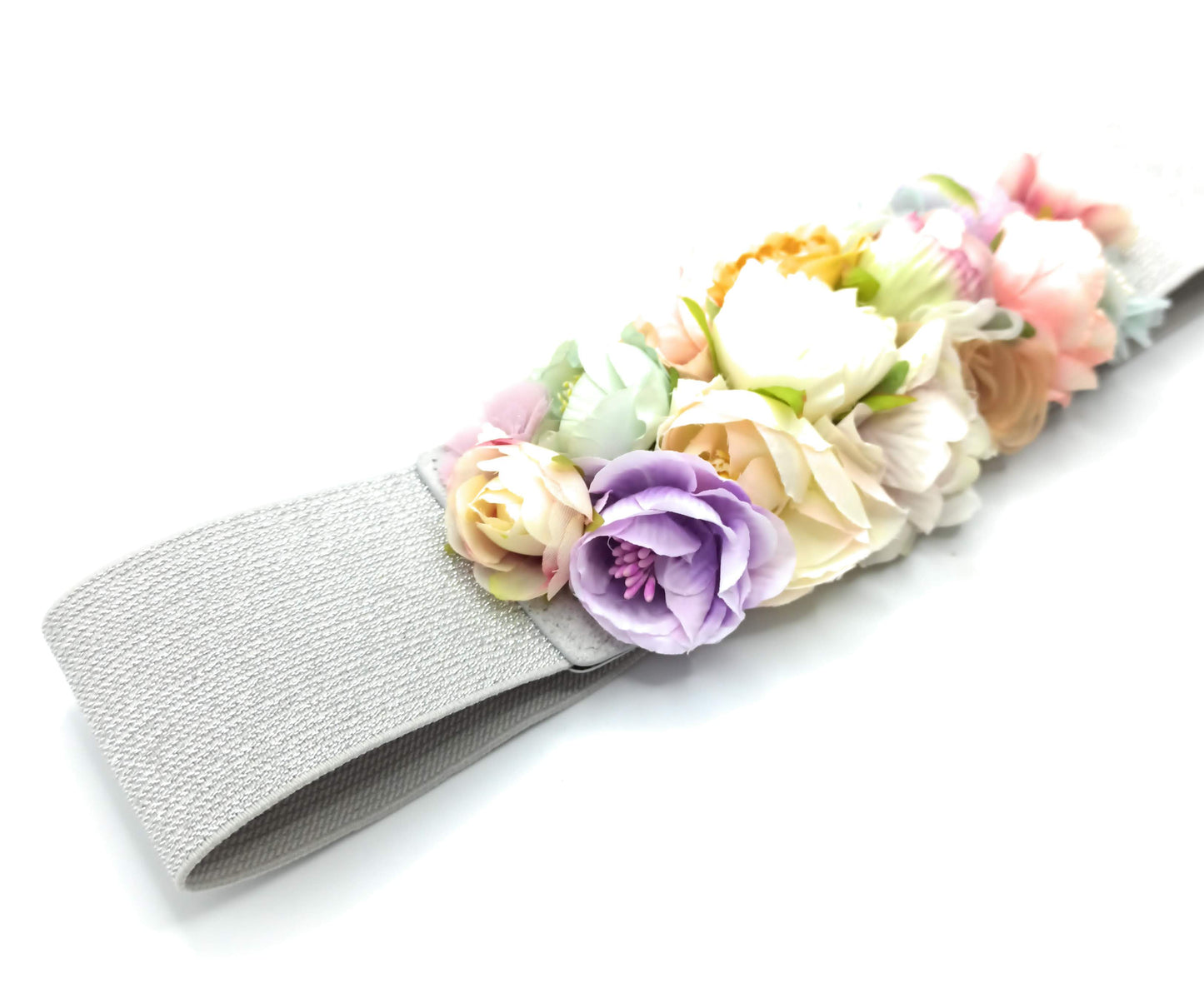 Cinturón de Flores · Plata Pasteles