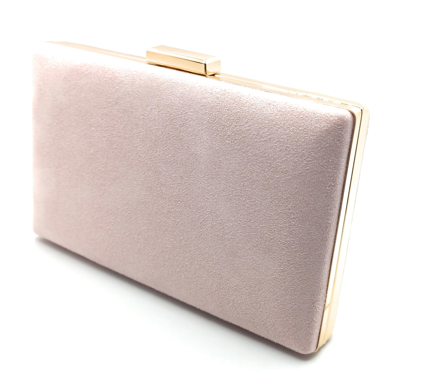Rechteckige Abendclutch · Nude-Wildleder (Letztes Exemplar!)