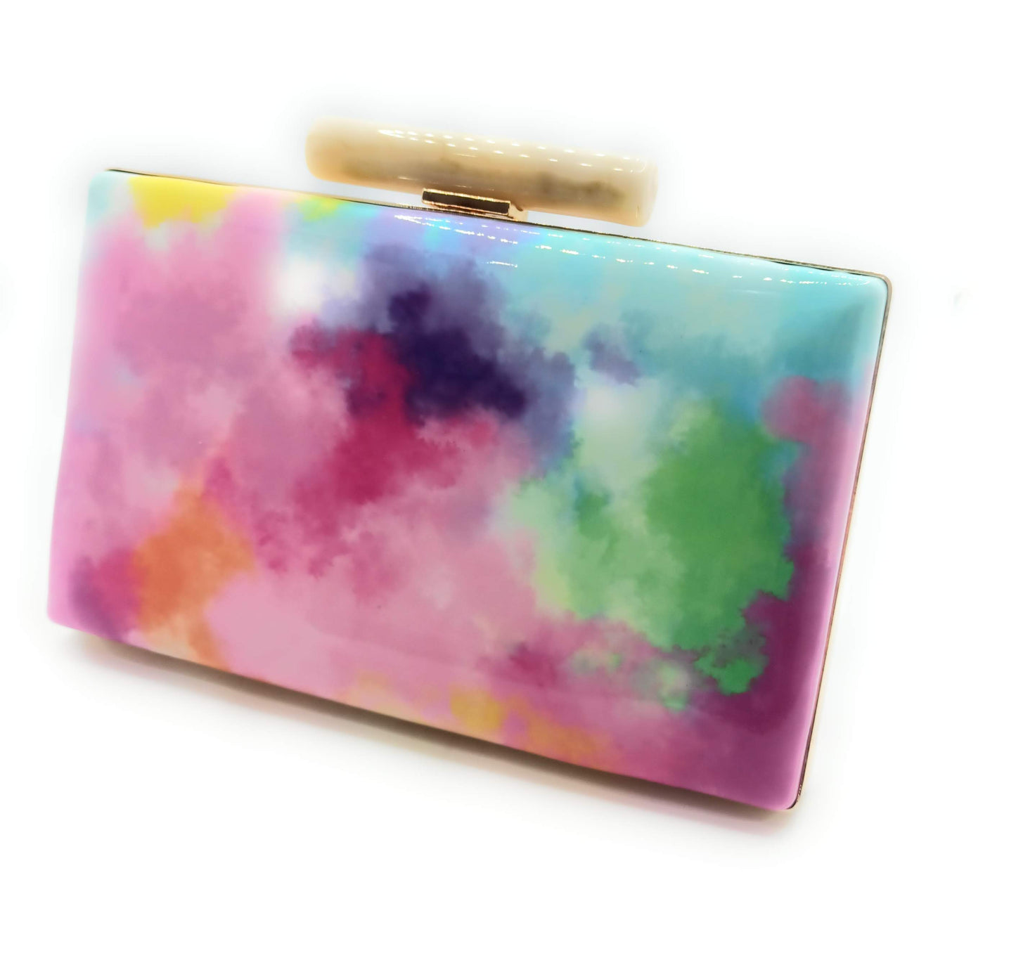 Cartera De Mano Bolso Fiesta · Acuarela Multi