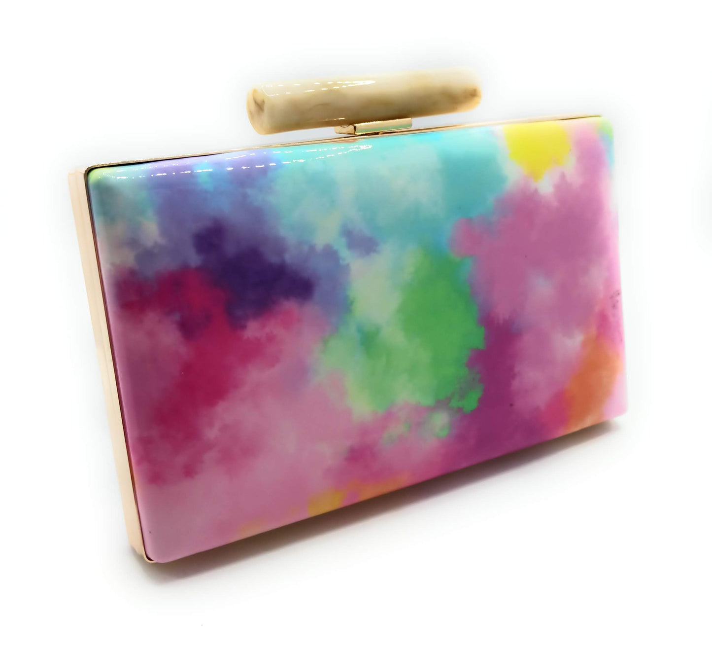 Cartera De Mano Bolso Fiesta · Acuarela Multi