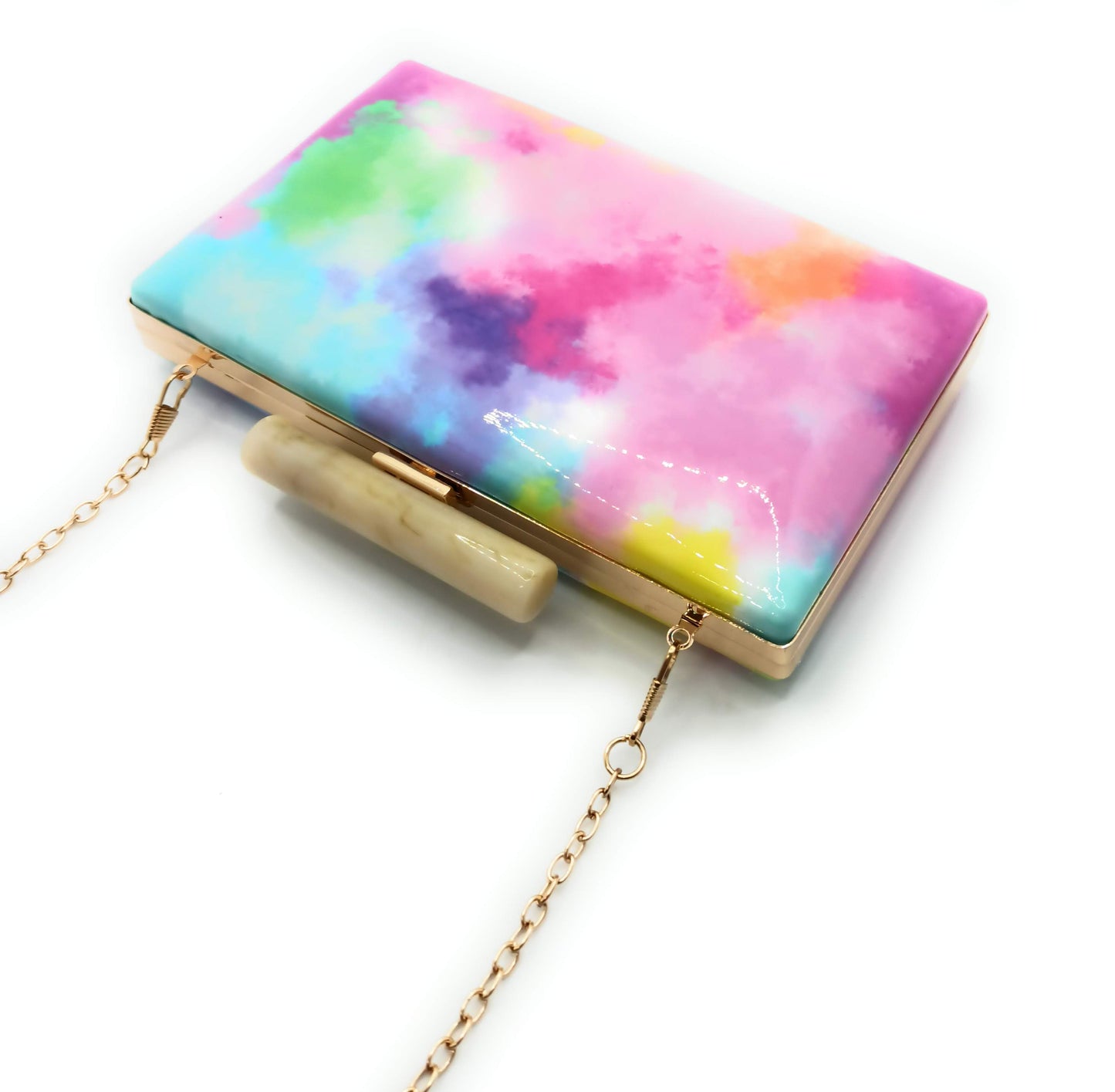 Cartera De Mano Bolso Fiesta · Acuarela Multi