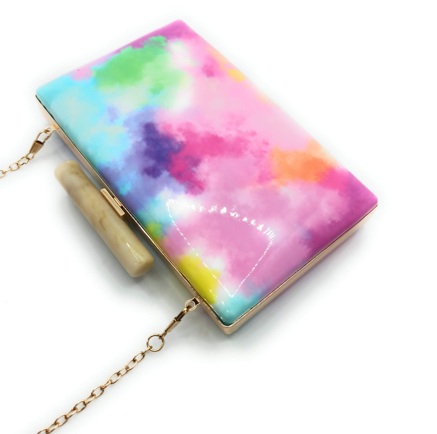 Cartera De Mano Bolso Fiesta · Acuarela Multi