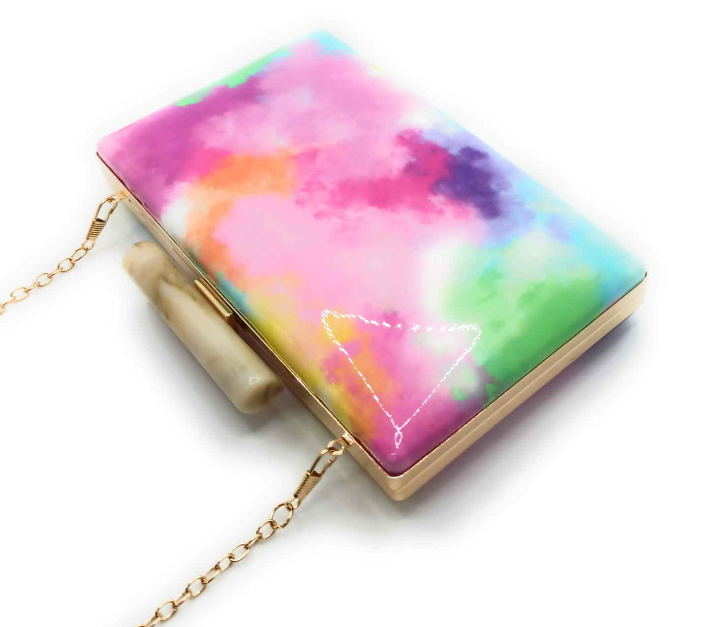 Cartera De Mano Bolso Fiesta · Acuarela Multi