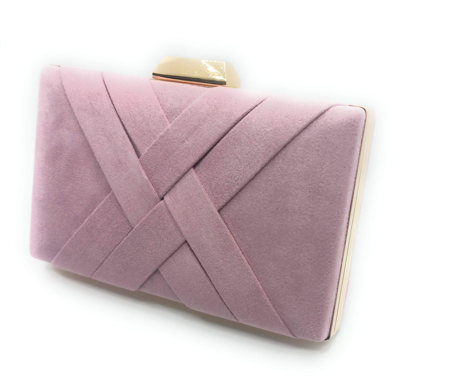 Handtasche, Partytasche, Umhängetasche, hellviolettes Wildleder