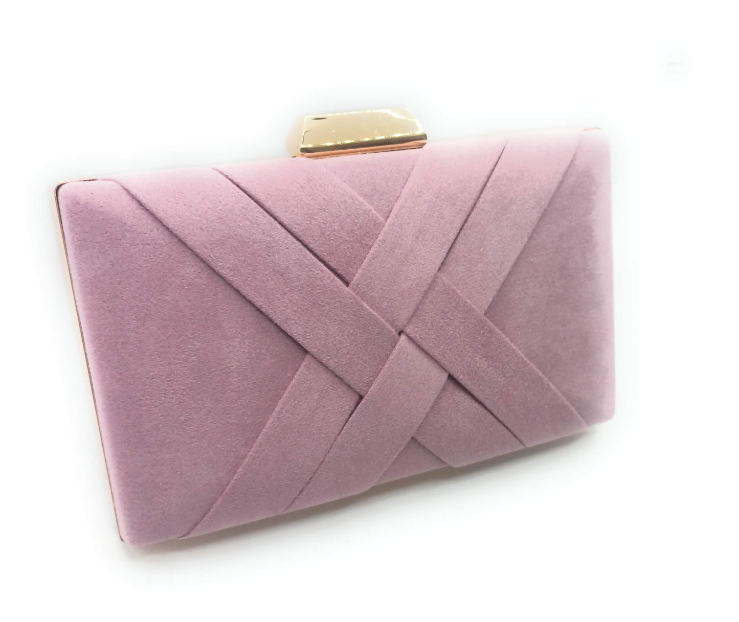Handtasche, Partytasche, Umhängetasche, hellviolettes Wildleder