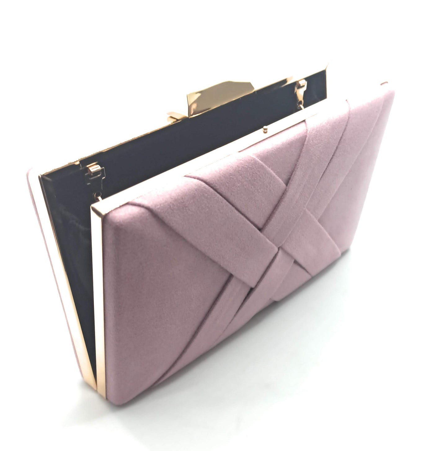 Handtasche, Partytasche, Umhängetasche, hellviolettes Wildleder