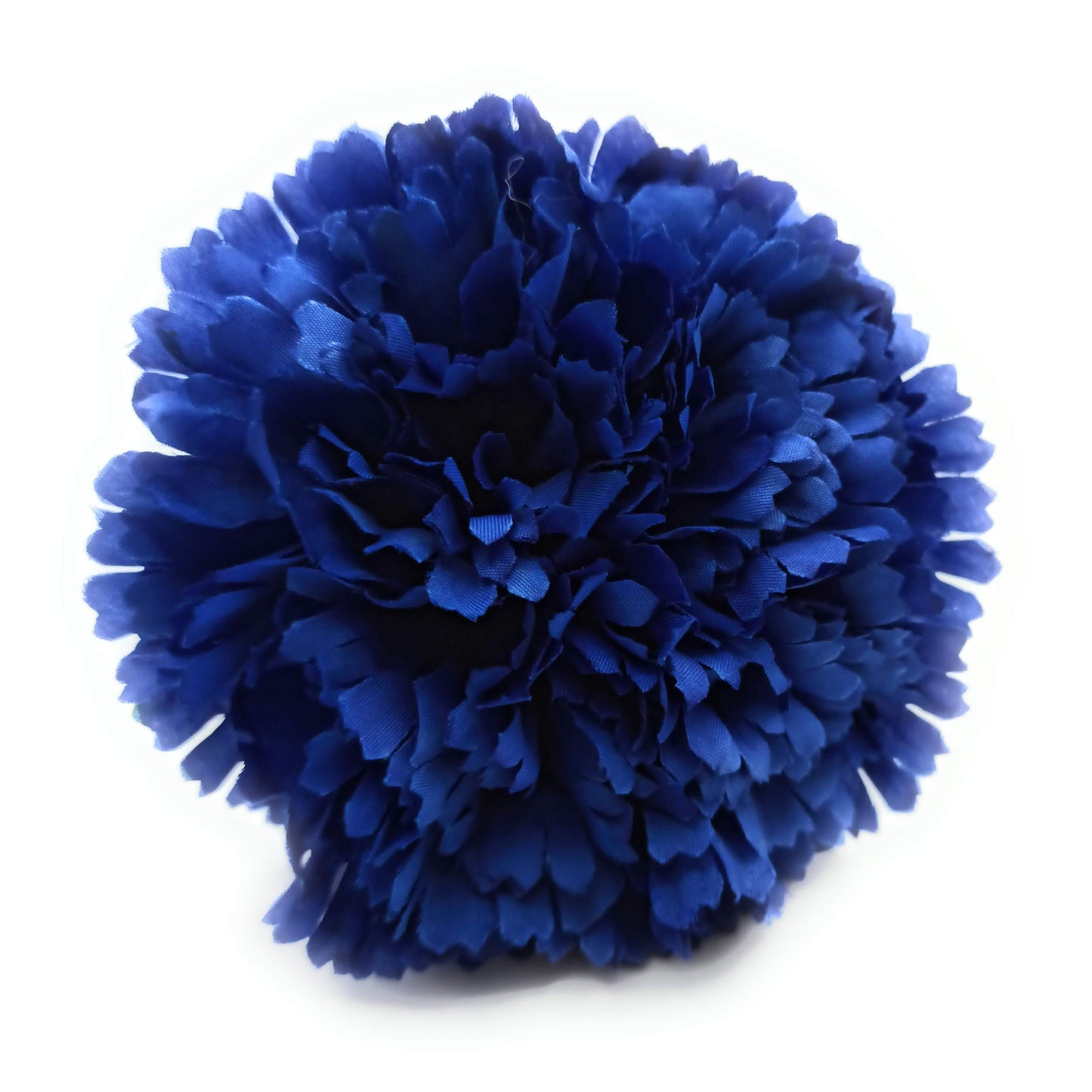 Clavel XL Flor Flamenca Grande Adorno Pelo Mujer · Azul Ø13cm