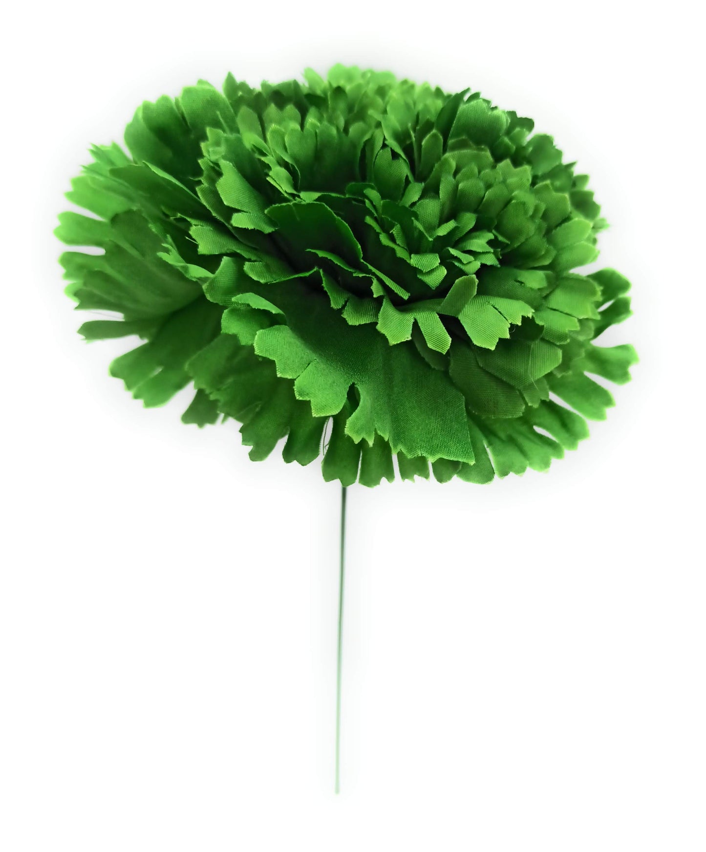 Clavel XL Flor Flamenca Grande Adorno Pelo Mujer · Verde Bosque Ø13cm