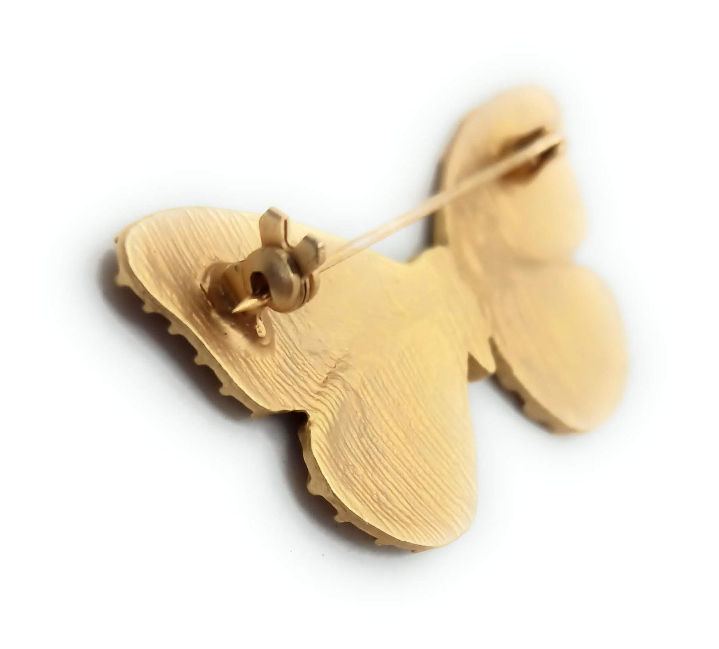 Broche Dorado Mediano · Mariposa Oro Mate (Talla M)