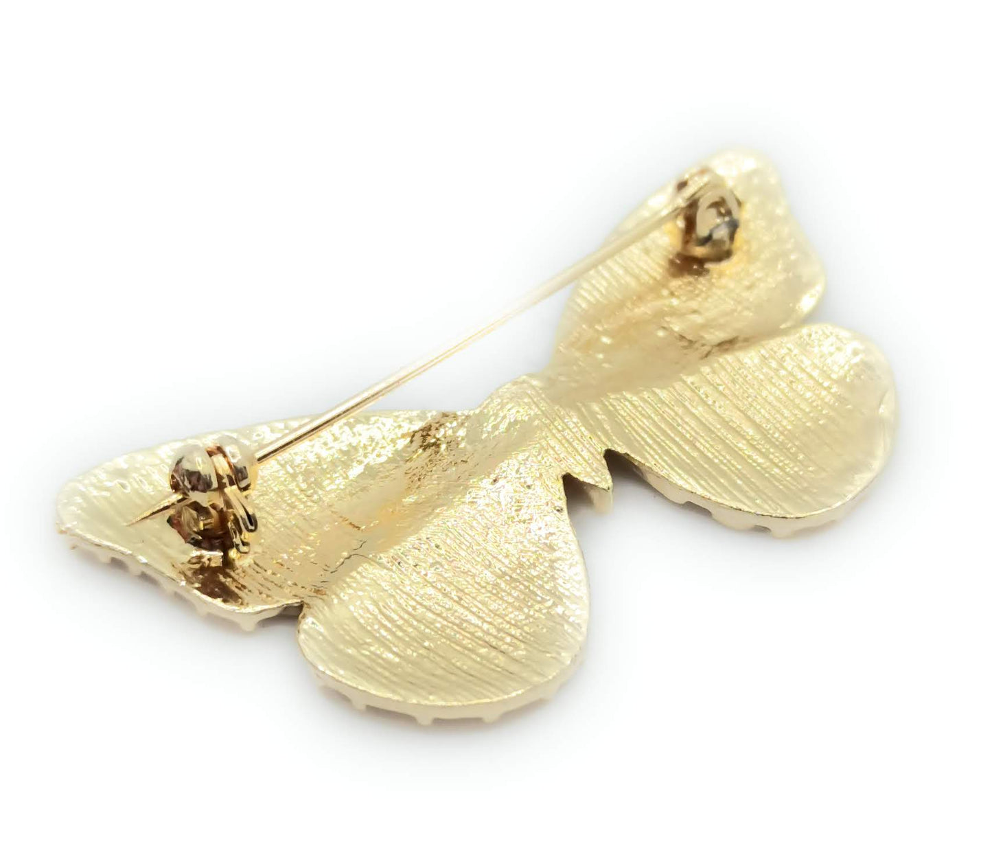 Broche Dorado Mediano · Mariposa Oro Brillo (Talla M)