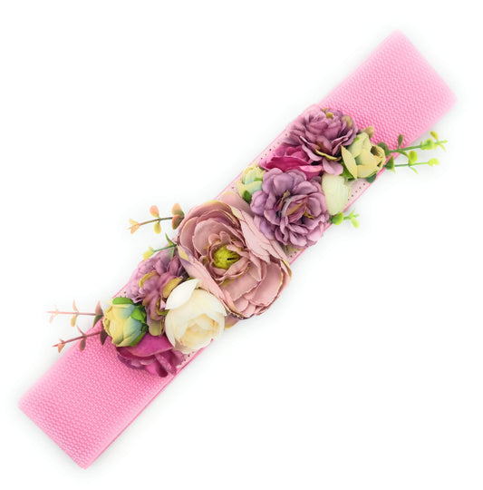 Cinturón de Flores · Cinta Rosa Peonia Rosa Viejo