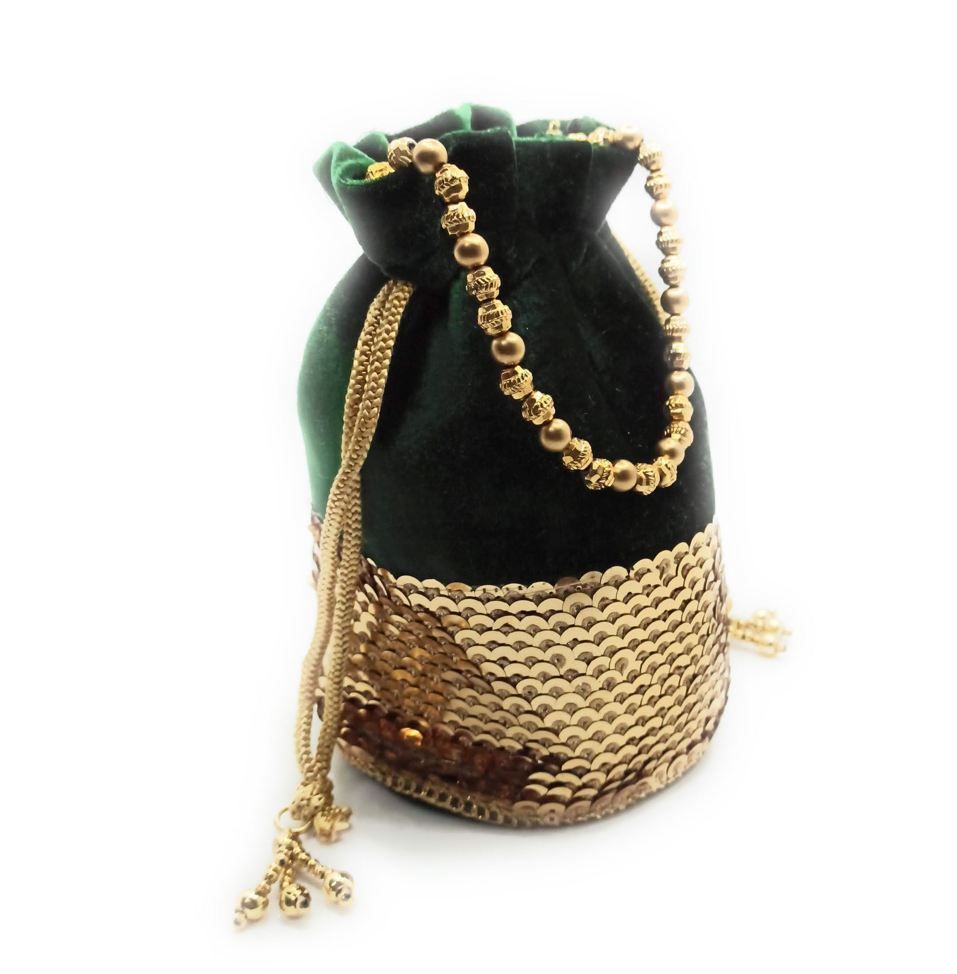 Saco Bolso De Mano de Fiesta · Terciopelo Verde (última unidad