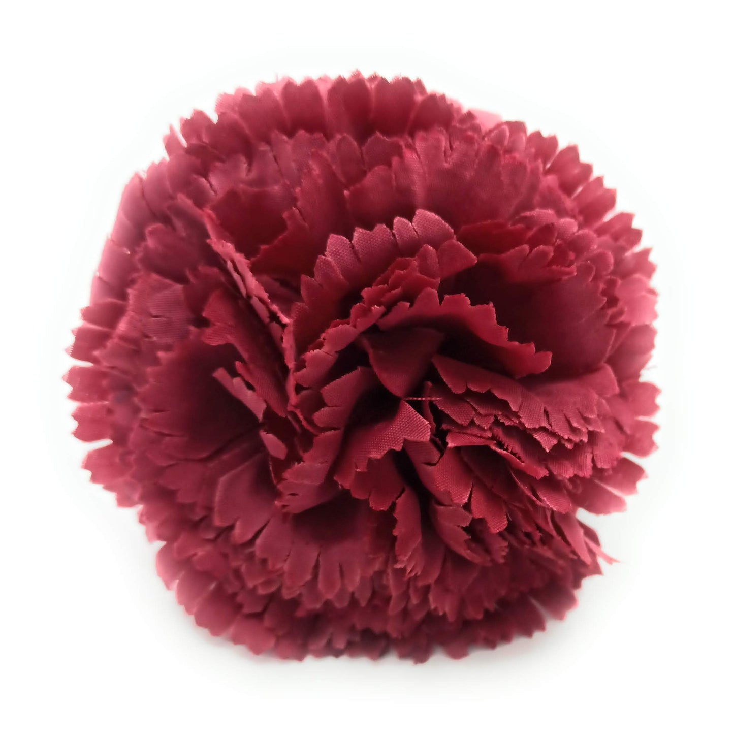 Clavel Flamenco Flor Pelo Ø9cm · Burdeos