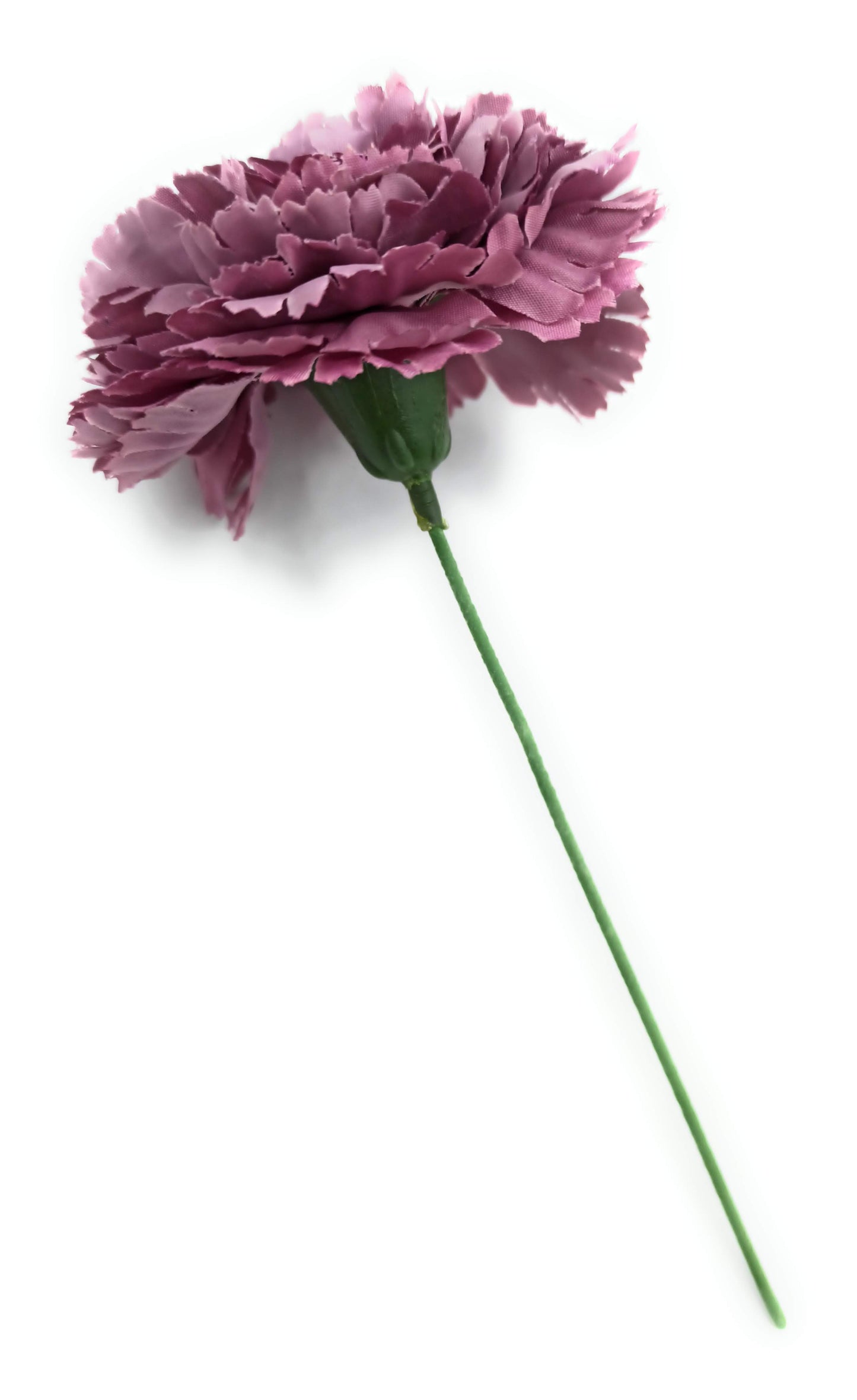 Clavel Flamenco Flor Pelo Ø9cm · Malva Oscuro