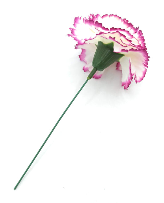 Clavel Flamenco Flor Pelo Ø9cm · Buganvilla Blanco