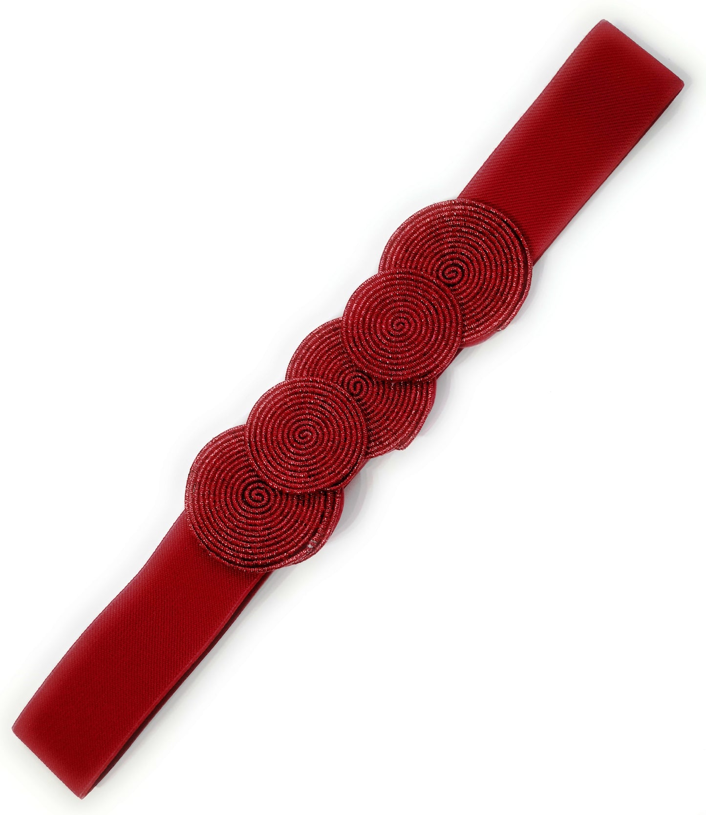 Cinturón Elástico Círculos · Rojo