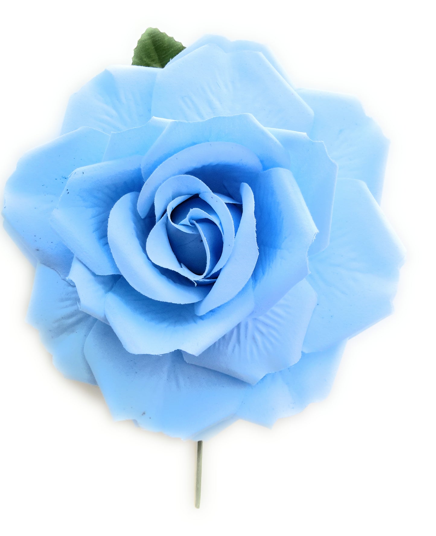 Flor Flamenca Pelo Grande Ø19cm · Azul Claro