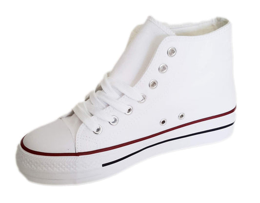 Zapatillas Altas · Blanco Plataforma (T.37 - T.41)